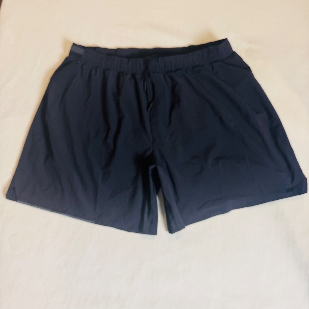 Lululemon Pace Breaker Lined Shorts 7 Black Mens XL Running Training Athletic